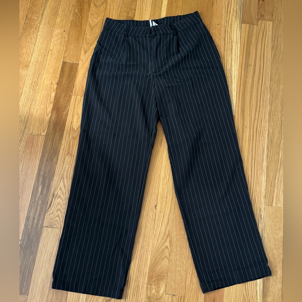 Princess Polly Dark Pinstripe Trousers